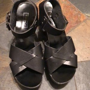 TopShop Wooden Heeled Shoes